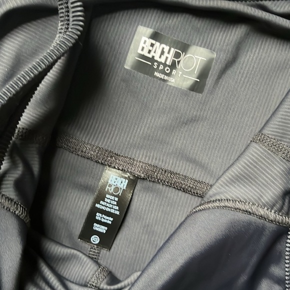 Beach Riot Rosalie Catsuit Black Ribbed - Picture 6 of 12